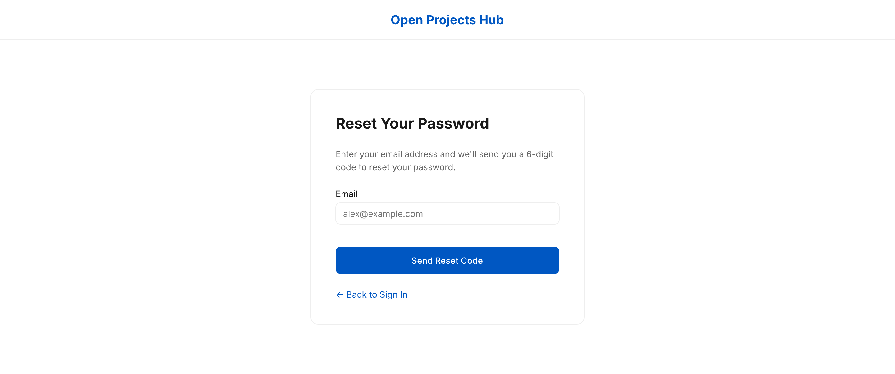 Forgot Password