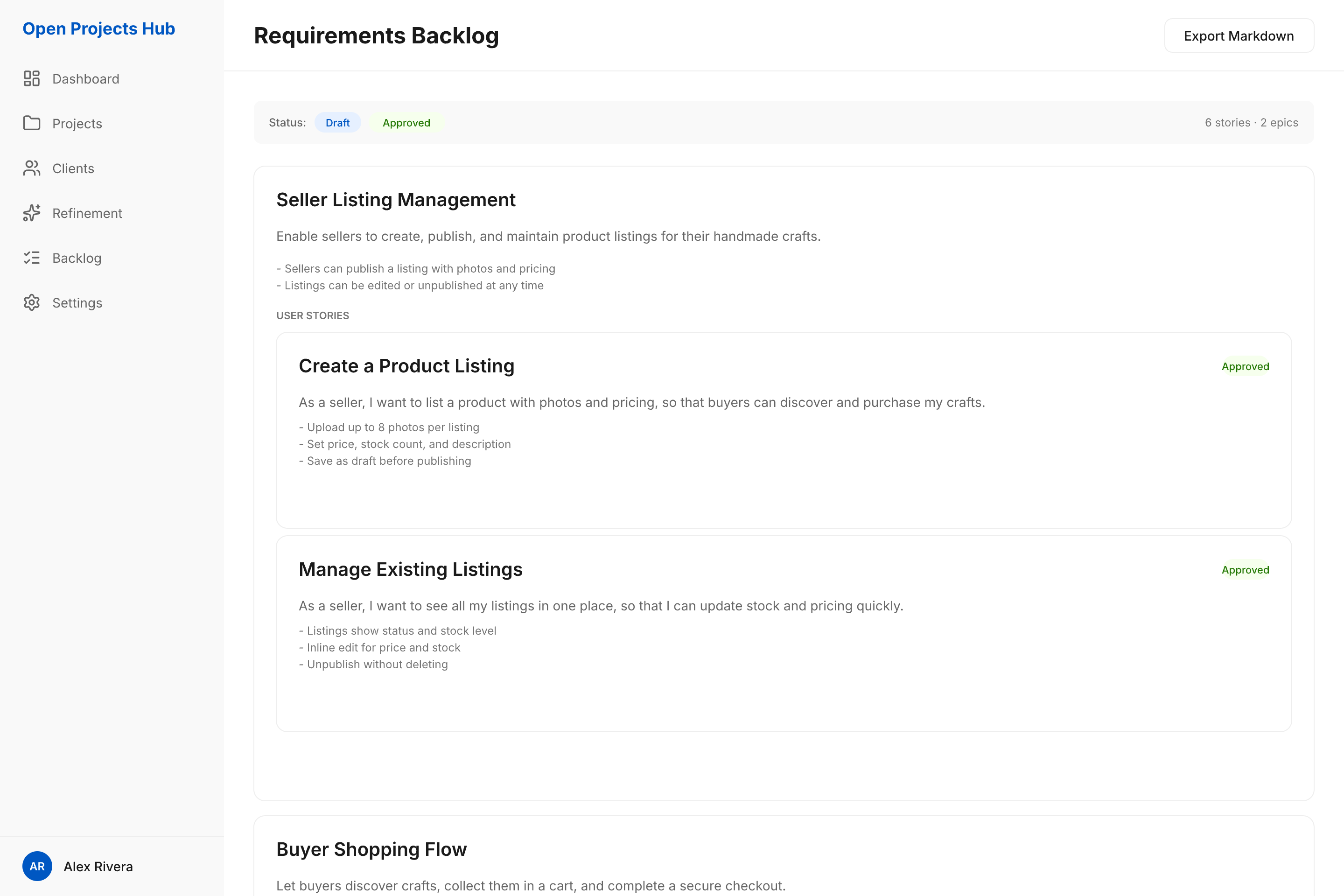 Admin Backlog
