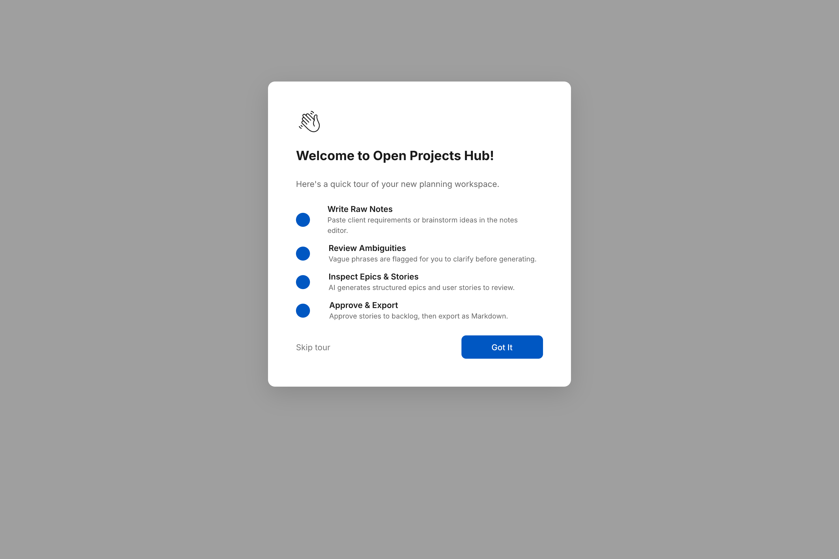 Onboarding Overlay